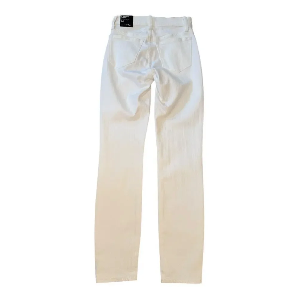 NEW J. Crew Women’s Size 0 (24) White 9